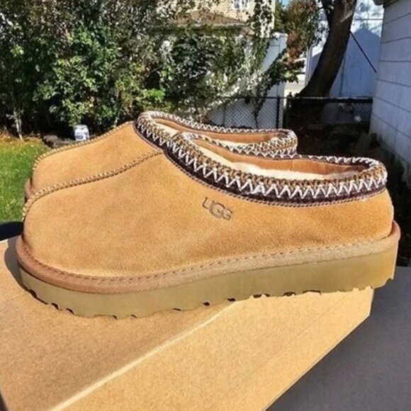 UGG Australia Tasman Chestnut Suede Slipper - Picture 4 of 5